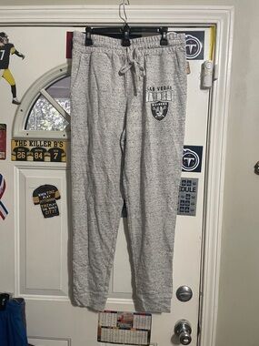 NFL Las Vegas Raiders Gray Speckled Sweatpants